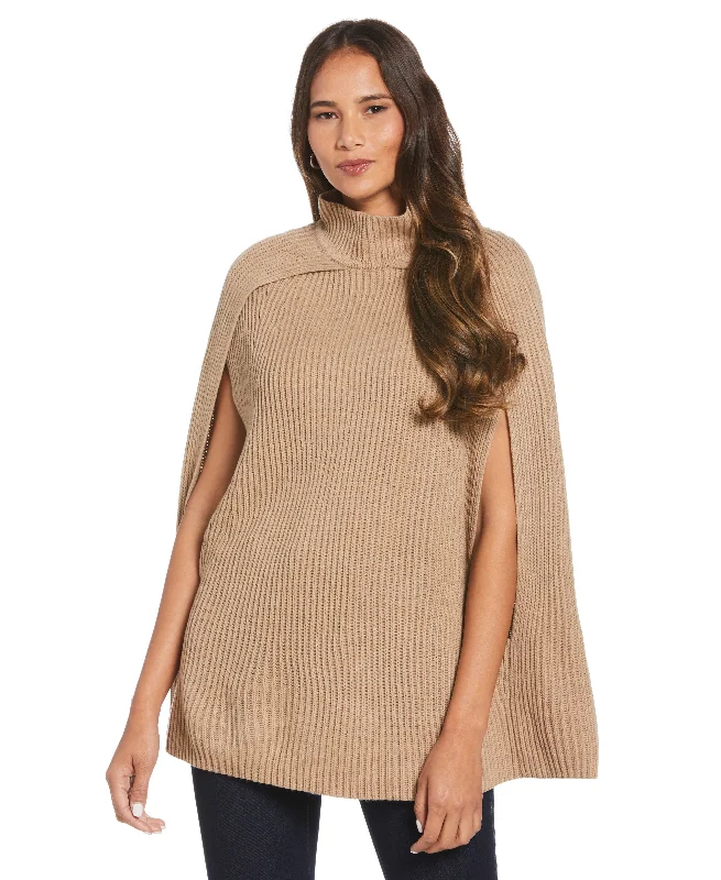 Petite Poncho Sweater Boxy Sweater Fitted Sweater A-Line