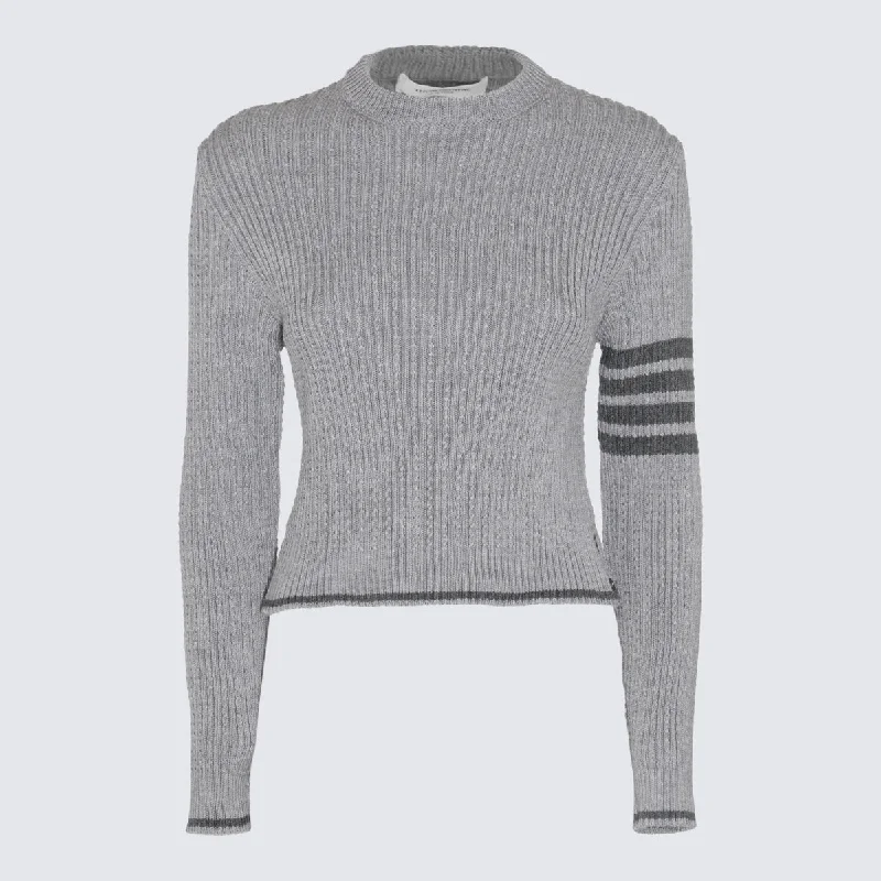 Thom Browne Sweaters Satin Blend Silk Blend Wool Blend