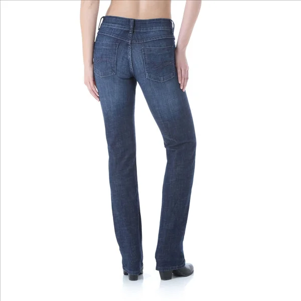 09MWTDS Wrangler Women's Premium Patch Mae Straight Leg Jean Sits Above Hip Dark Stone Cozy Stretch High-Waist Jeans 09MWTDS Wrangler Women's Premium Patch Mae Straight Leg Jean Sits Above Hip Dark Stone Cozy Stretch High-Waist Jeans