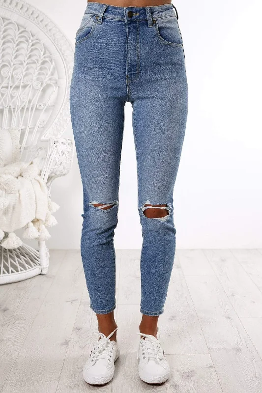 Eastcoast Ankle Jean Ocean Worn Fashionable Cropped Denim Jeans