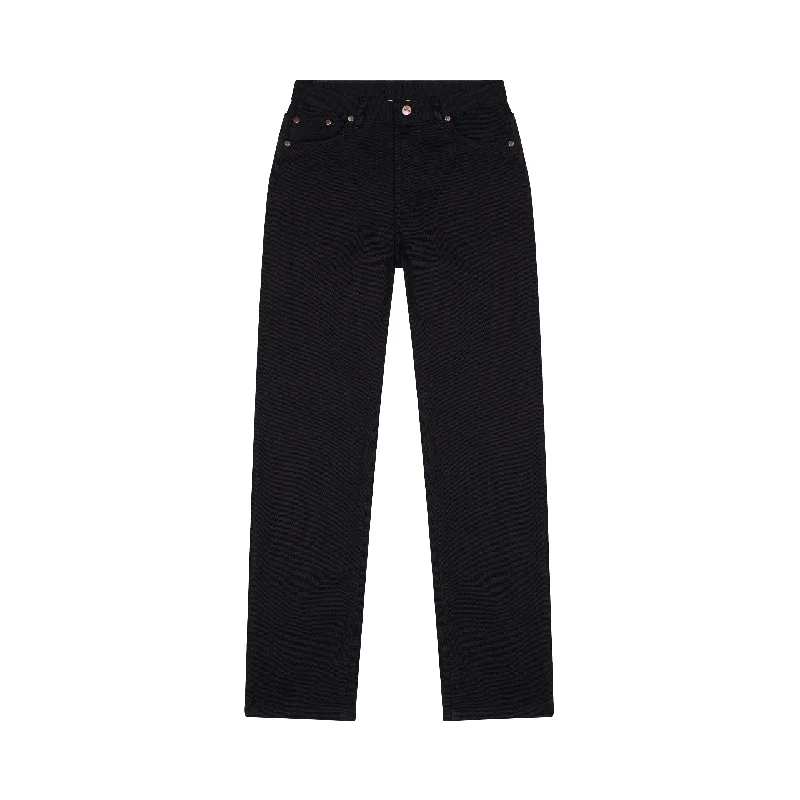 Jean femme droit taille haute Noir - Apolline Classic Slim Fit Jeans