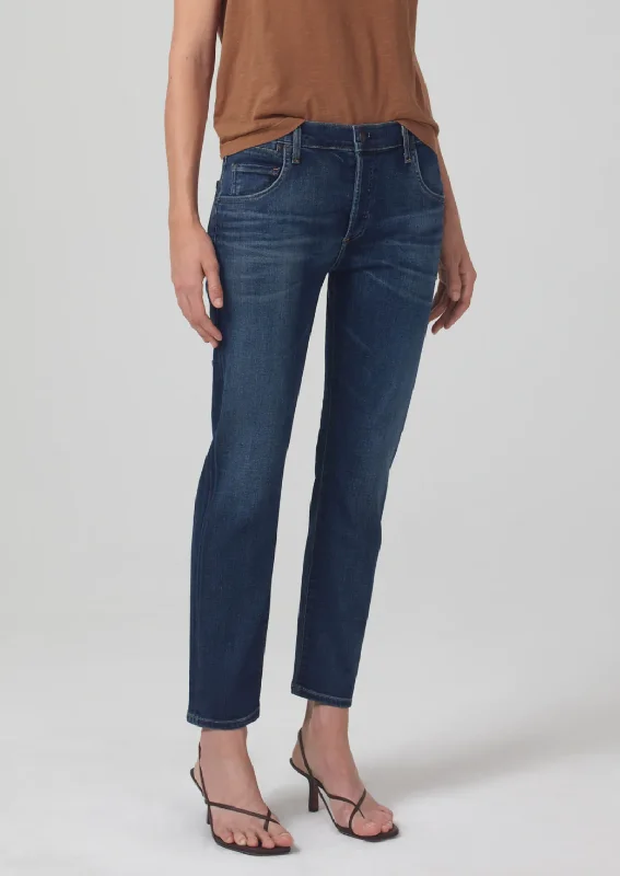 EMERSON SLIM FIT BOYFRIEND JEAN IN BLUE RIDGE Trendy Bootcut High-Waisted Jeans