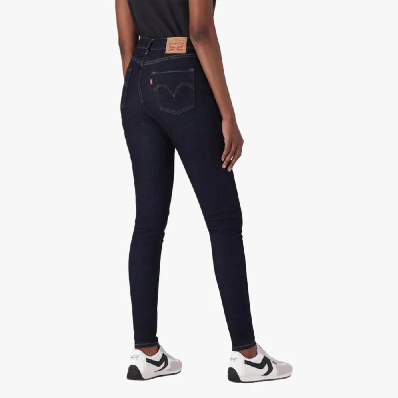 Levis Womens Hirise Super Skinny Jean Indigo Comfortable Flare Leg Jeans