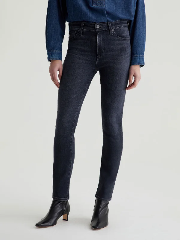 Mari Mid Rise Straight Jean - 8 Years Black Salt Casual High-Waisted Bootcut Jeans