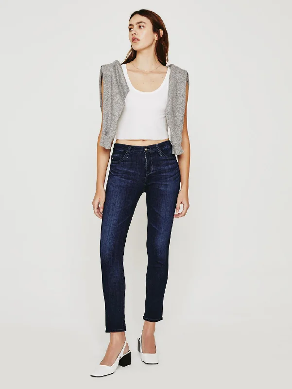 Prima Mid Rise Cigarette Jean - Concord Elegant Skinny Leg Jeans