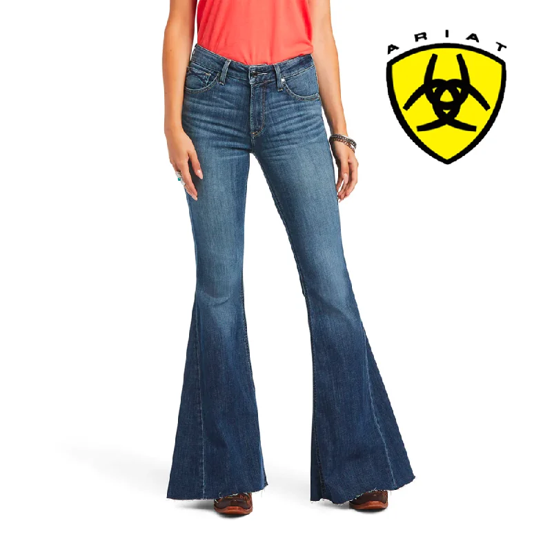 ARIAT Women's Real High Rise Kalani EXTM Jean 10040803 Trendy Paperbag Waist Jeans