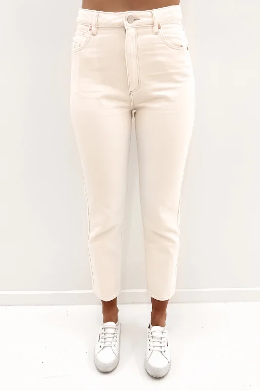 A 94 High Slim Jean Stone White Cozy Relaxed Fit Jeans