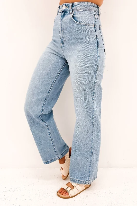 A 94 High & Wide Jean Jeanie Comfortable Stretch Denim Jeans