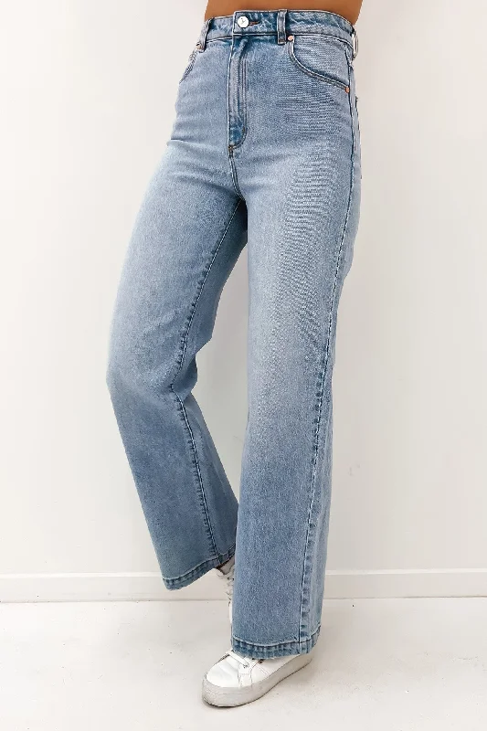 A 94 High & Wide Jean Linda Organic Trendy Classic Fit Jeans