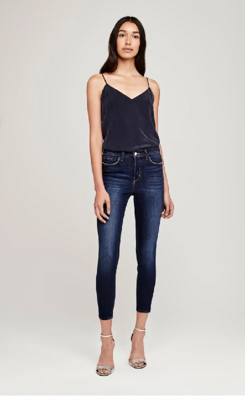 L'Agence Margot Highrise Skinny Jean Baltic Fashionable Vintage Wash Jeans