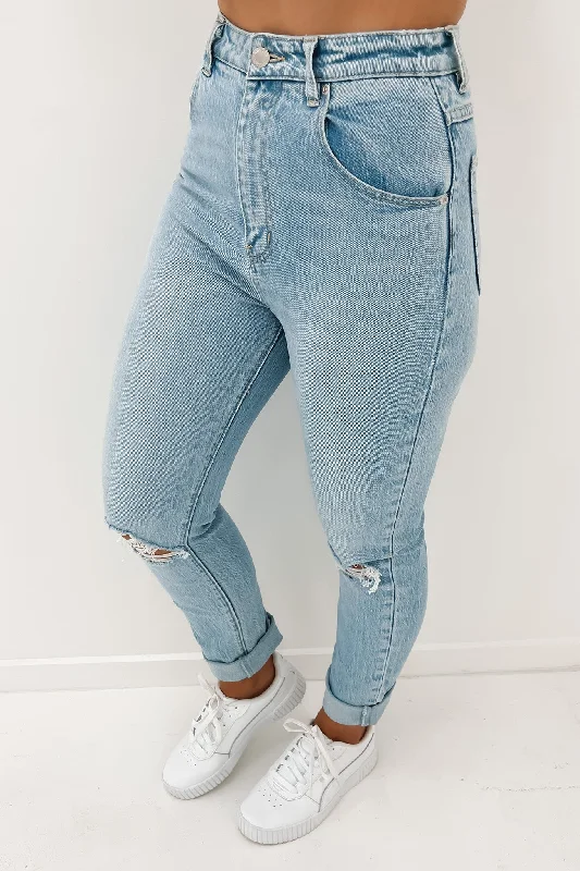 Dusters Jean Eco Erin Worn Comfortable Flare Leg Jeans