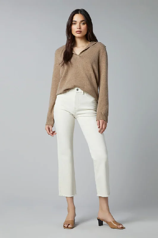 Ecru Patti Jean Fashionable White Denim Jeans