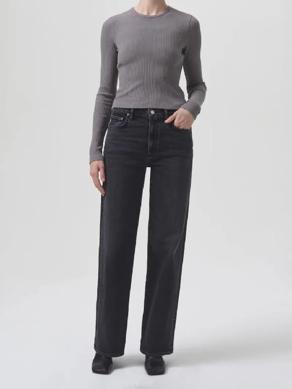 Harper Mid Rise Straight Jean - Hush Casual Straight-Leg Jeans