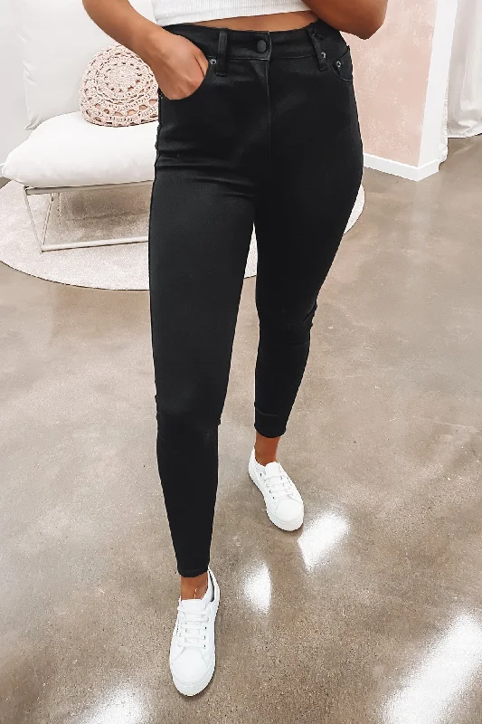 High Licks Jean Black Gold Stylish Acid-Wash Jeans