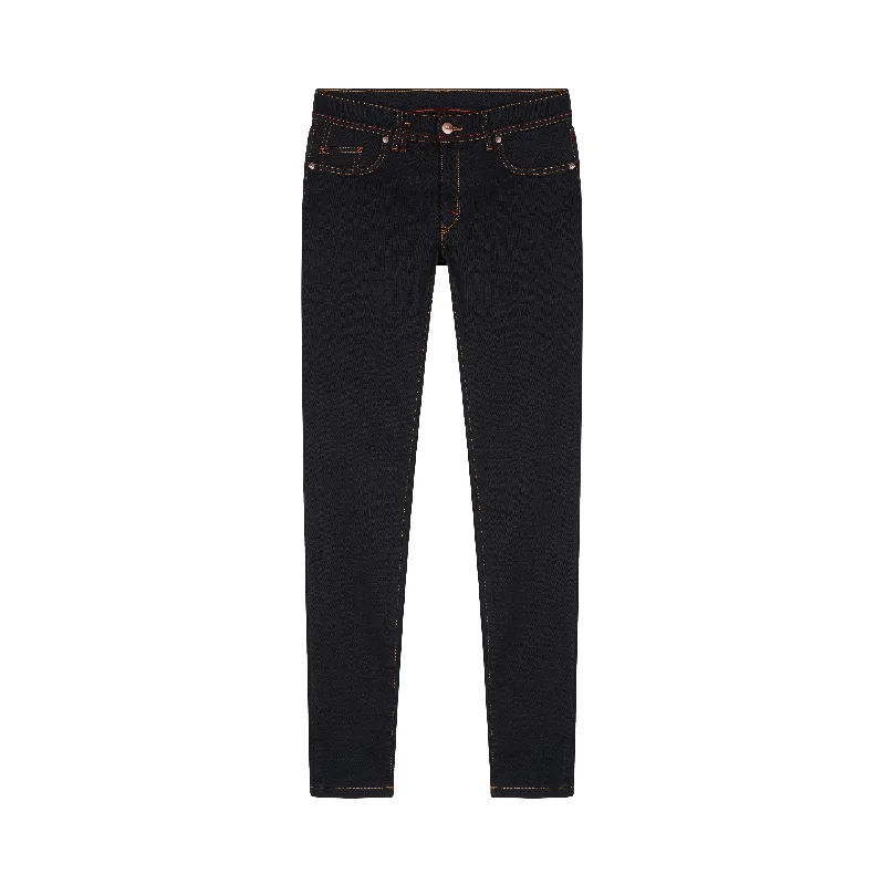 Jean femme slim taille standard Noir - Mathilde Elegant High-Waisted Flared Jeans