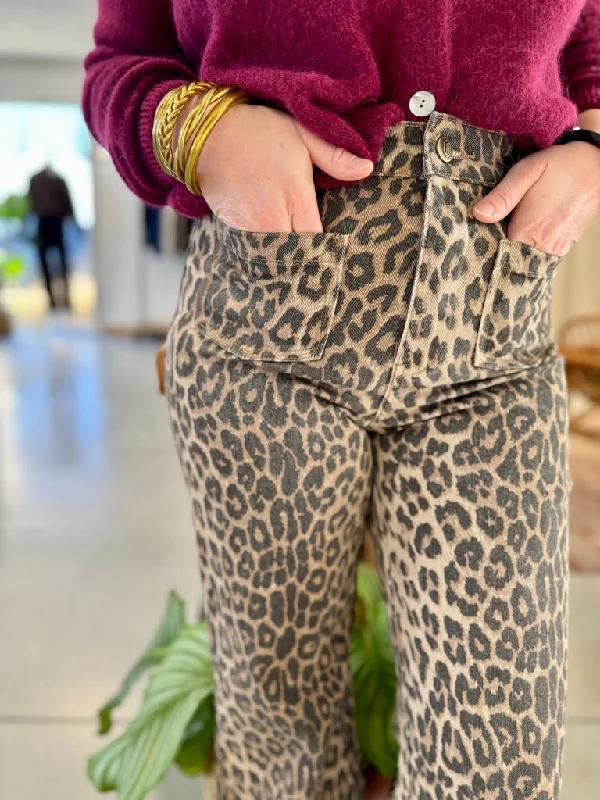 Jean Gasparette • Léopard Cozy Relaxed Fit Jeans