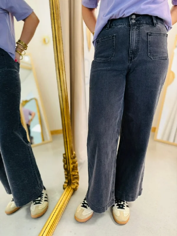 Jean Jade Comfortable Distressed Straight-Leg Jeans