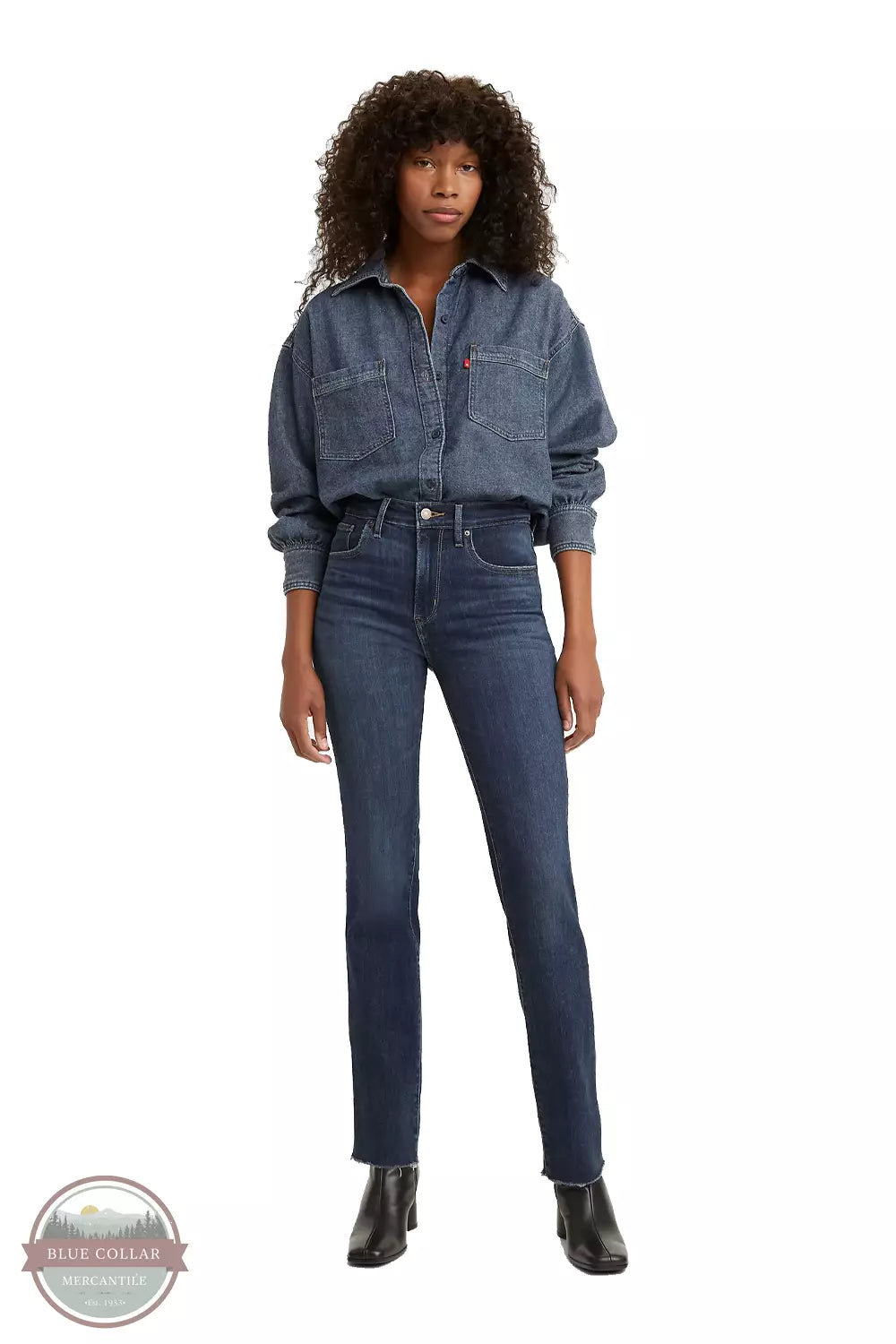 724 High Rise Slim Straight Jean 18883-0151 Comfortable Stretch Denim Jeans