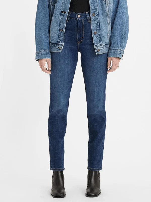 Levi's 188830048 Womens 724 High Rise Slim Straight Jean Dark Wash - D Classic Button Fly Jeans Levi's 188830048 Womens 724 High Rise Slim Straight Jean Dark Wash - D Classic Button Fly Jeans
