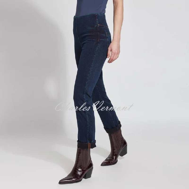 Lysse Boyfriend Denim Jean with Back Pockets – Style 1450 (Indigo) Comfortable Zip-Fly Denim Jeans