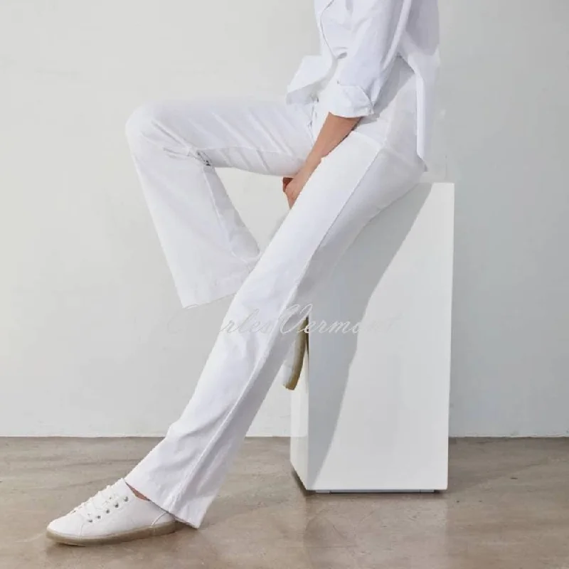 Lysse Denim Wide Leg Jean – Style 1420 (White) Cozy Relaxed Fit Denim Jeans
