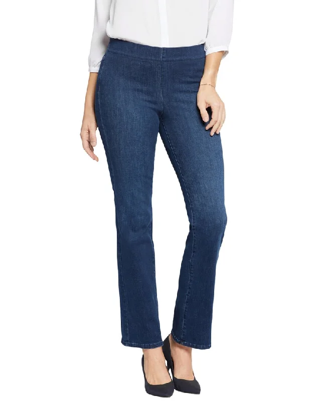NYDJ Pull-On Marvelous Straight Jean Stylish Paperbag Waist Denim