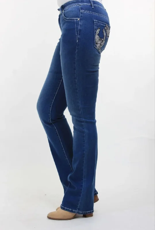 OBW21124 Outback Women's Jean Shelby 36' Chic Faded Blue Jeans