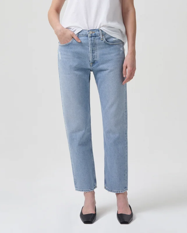 PARKER JEAN / SWAPMEET Comfortable Distressed Straight-Leg Jeans