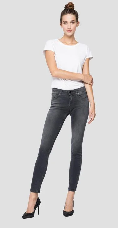 Replay Hyper Flex Jean- Charcoal Comfortable Stretch Denim Jeans