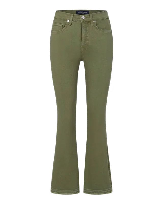 Carson Ankle Flare Jean in Stone Army Classic Slim Fit Jeans