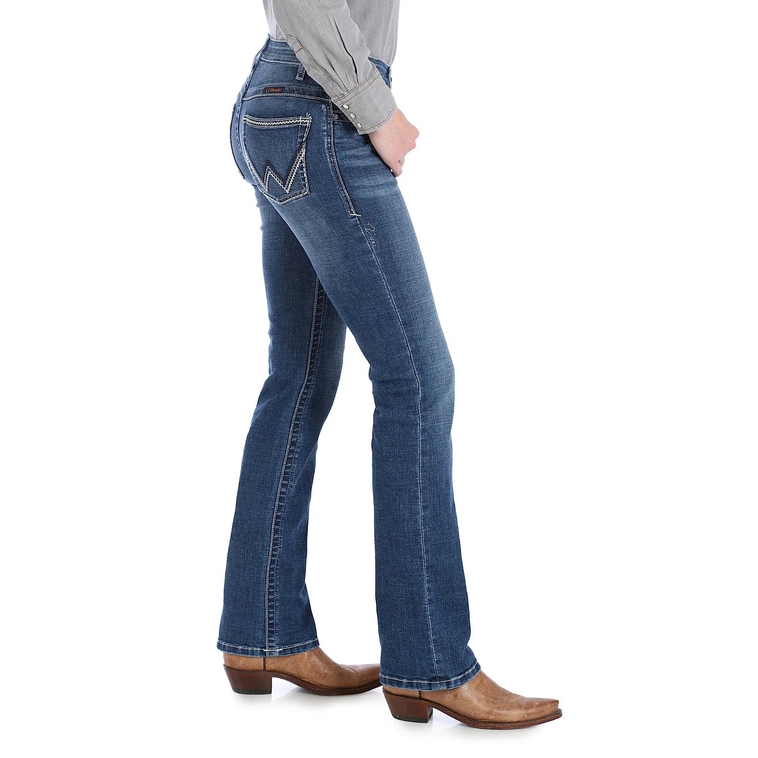 Wrangler Wmns Ultimate Riding Jean Willow 38 Leg Fashionable Straight Cut Jeans