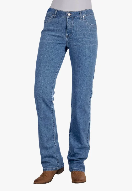 Wrangler Womens Chara Willow Ultimate Riding Jean Elegant High-Waisted Flared Jeans