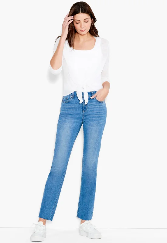Nic+Zoe Mid-Rise Straight Jean Fashionable Relaxed Fit Denim