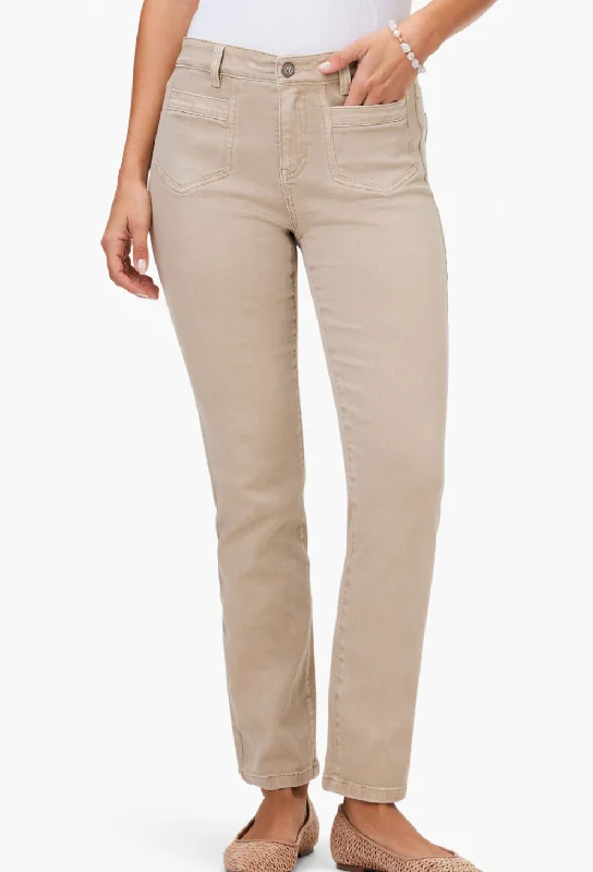 Nic+Zoe Mid-Rise Straight Jean Comfortable Ankle Jeans