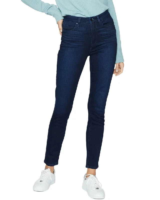 Paige Super High Rise Skinny Jean Fashionable Button-Front Jeans