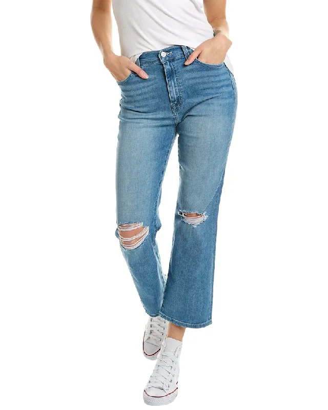 Hudson Jeans Noa Sirelli High Rise Straight Jean Trendy Wide-Legged High-Waist Jeans