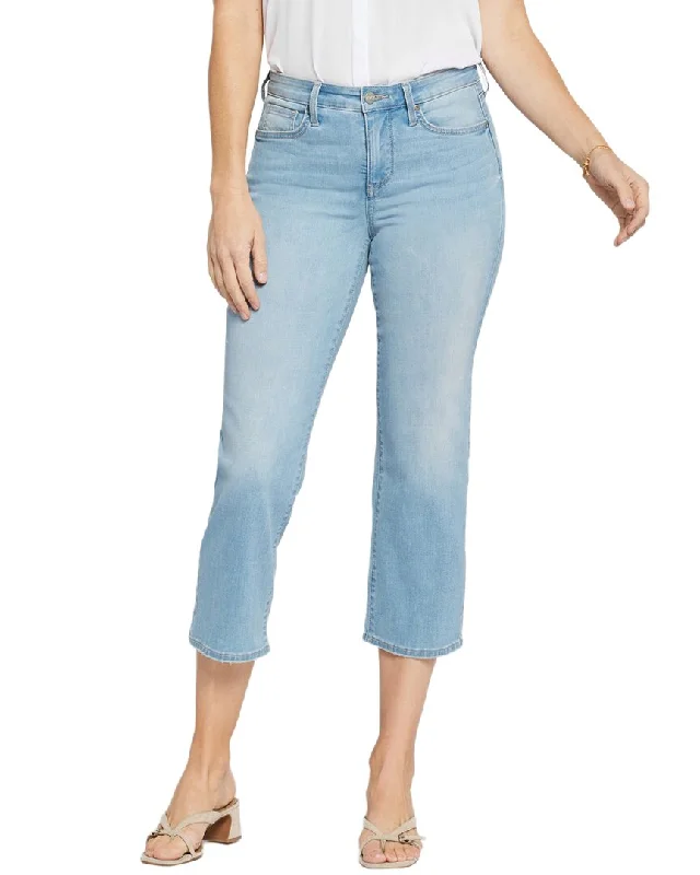 Nydj Piper Poetry Crop Jean Trendy Wide-Leg High-Waist Denim