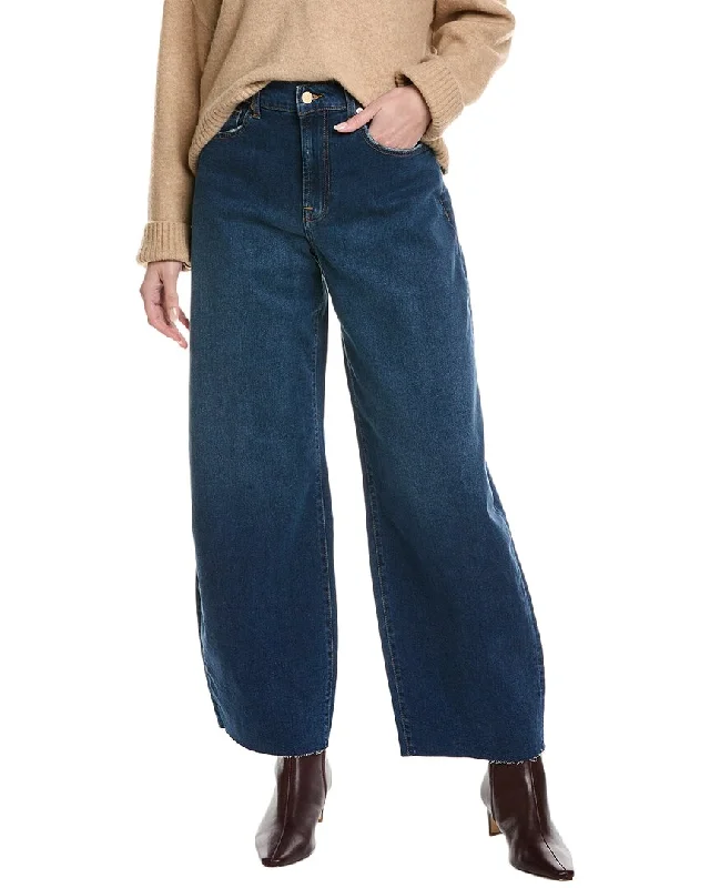 7 For All Mankind Bonnie Long Beach Barrel Jean Trendy Wide-Legged High-Waist Jeans