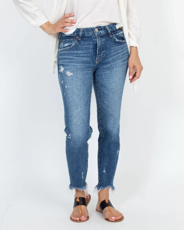 Distressed Skinny Jeans Casual Bootcut Ripped Jeans