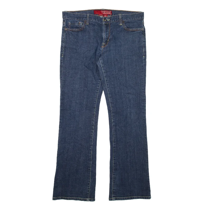 GUESS Jeans Blue Denim Regular Bootcut Womens W31 L30 Comfortable Full-Length Denim Jeans