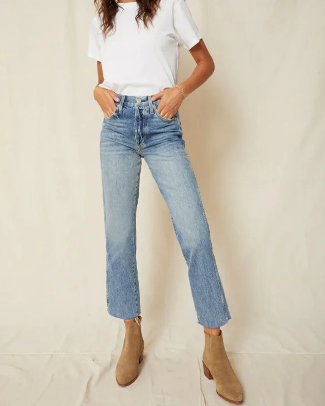 "Loverboy" Jeans in "Loved" Trendy Button-Up High-Waist Jeans