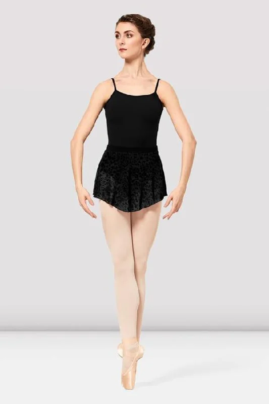 Bloch Janise Animal Print Mesh Pull On Skirt Adult R2311 patchwork skirt art