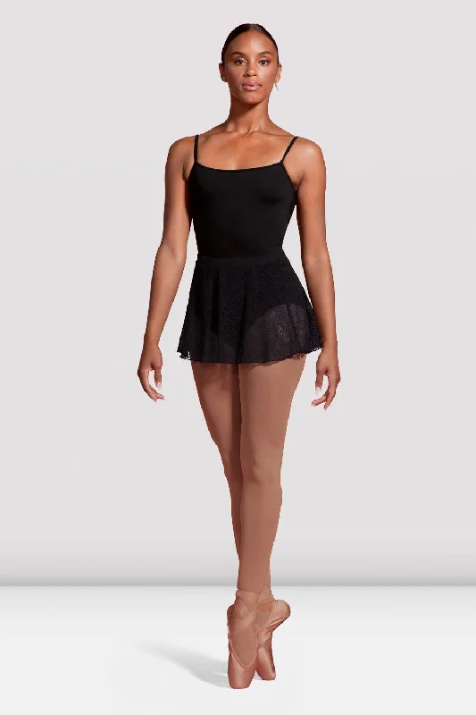 Bloch Mirella Seville Lace Mesh Pull On Skirt Adult MS160 silk skirt elegant