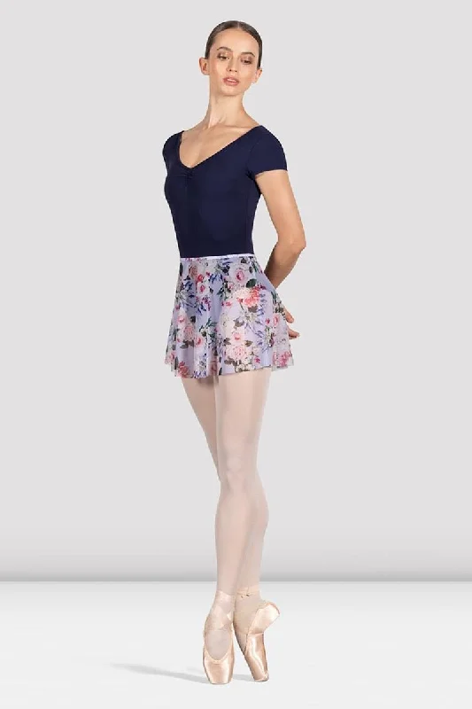 Bloch Pull-On Printed Skirt Adult R0241 velvet skirt glossy