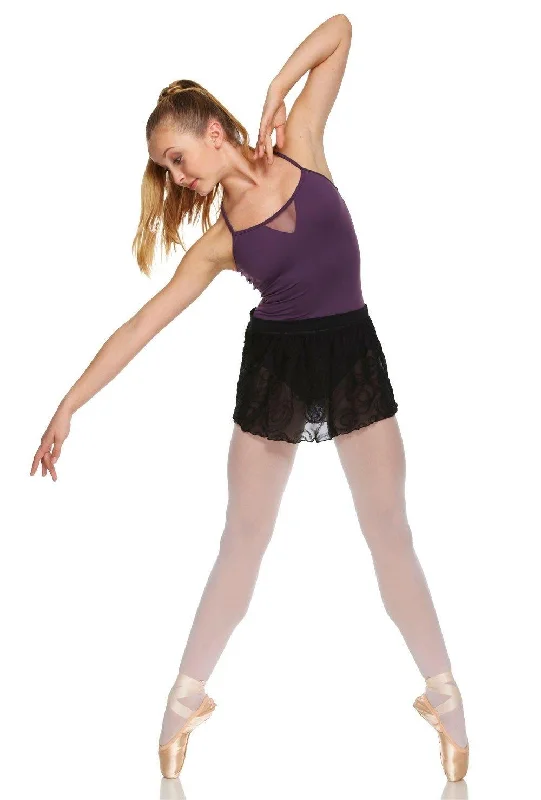 Bloch Swirl Mesh Ballet Skirt Adult R2811 belted skirt waist