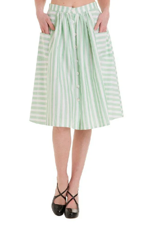 Candy Stripe Skirt pleated skirt texture