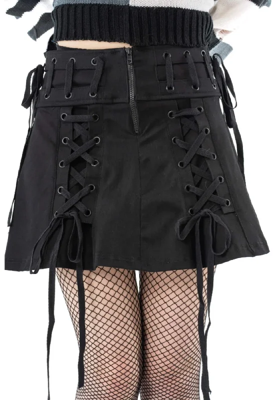 Chemical Black - Nemy Black - Skirt velvet skirt luxury