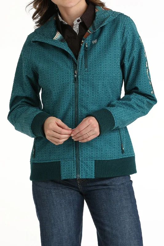 Cinch Women's Bonded Hoodie - Teal Hoodie with Lining Warm Insulated