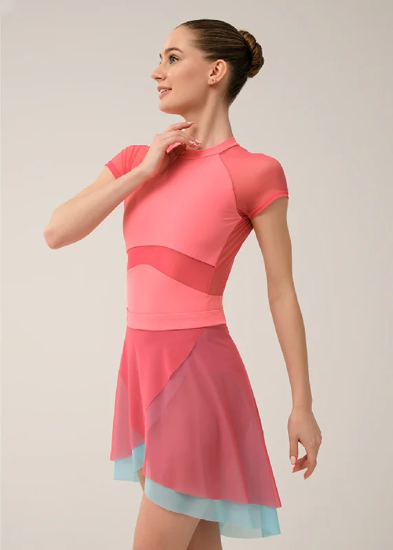 Grishko Little MARANO, Mesh pull-on skirt NEW COLLECTION -Lips cashmere skirt rich
