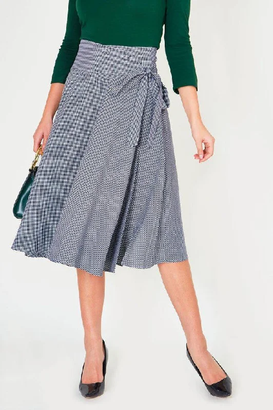 Elizabeth Curved Waist Bow Skirt wrap skirt elegant